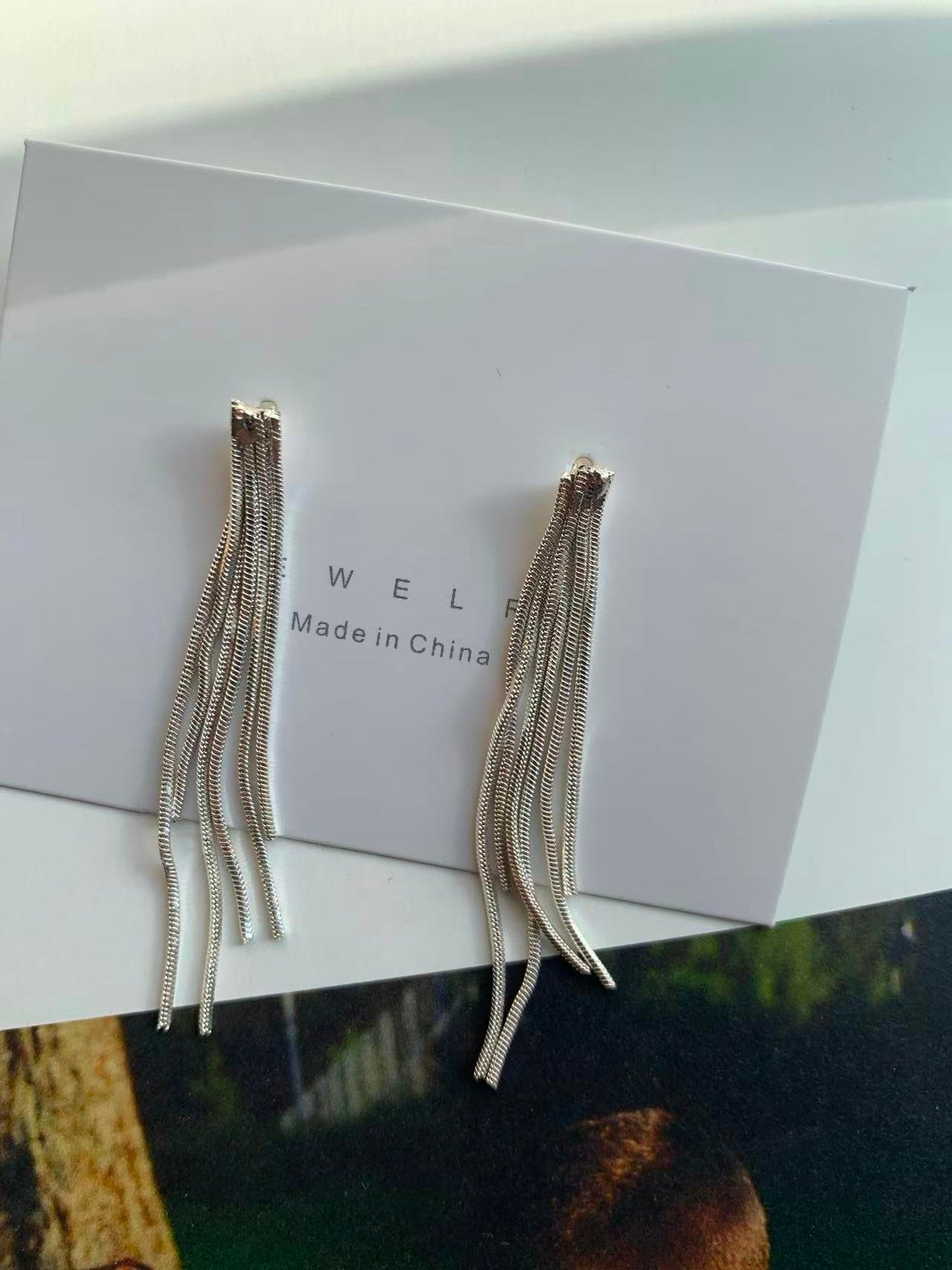 silver tassels